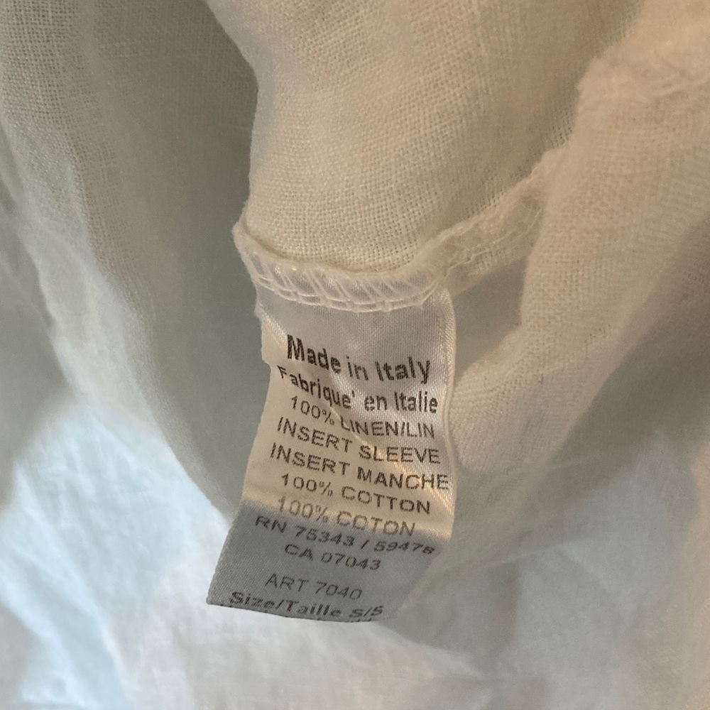 White Linen Women's Top - Picture 4 of 8